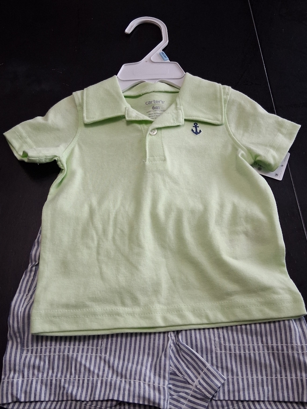 NWT Carters 2 Piece Boy's Outfit Size 6mo.